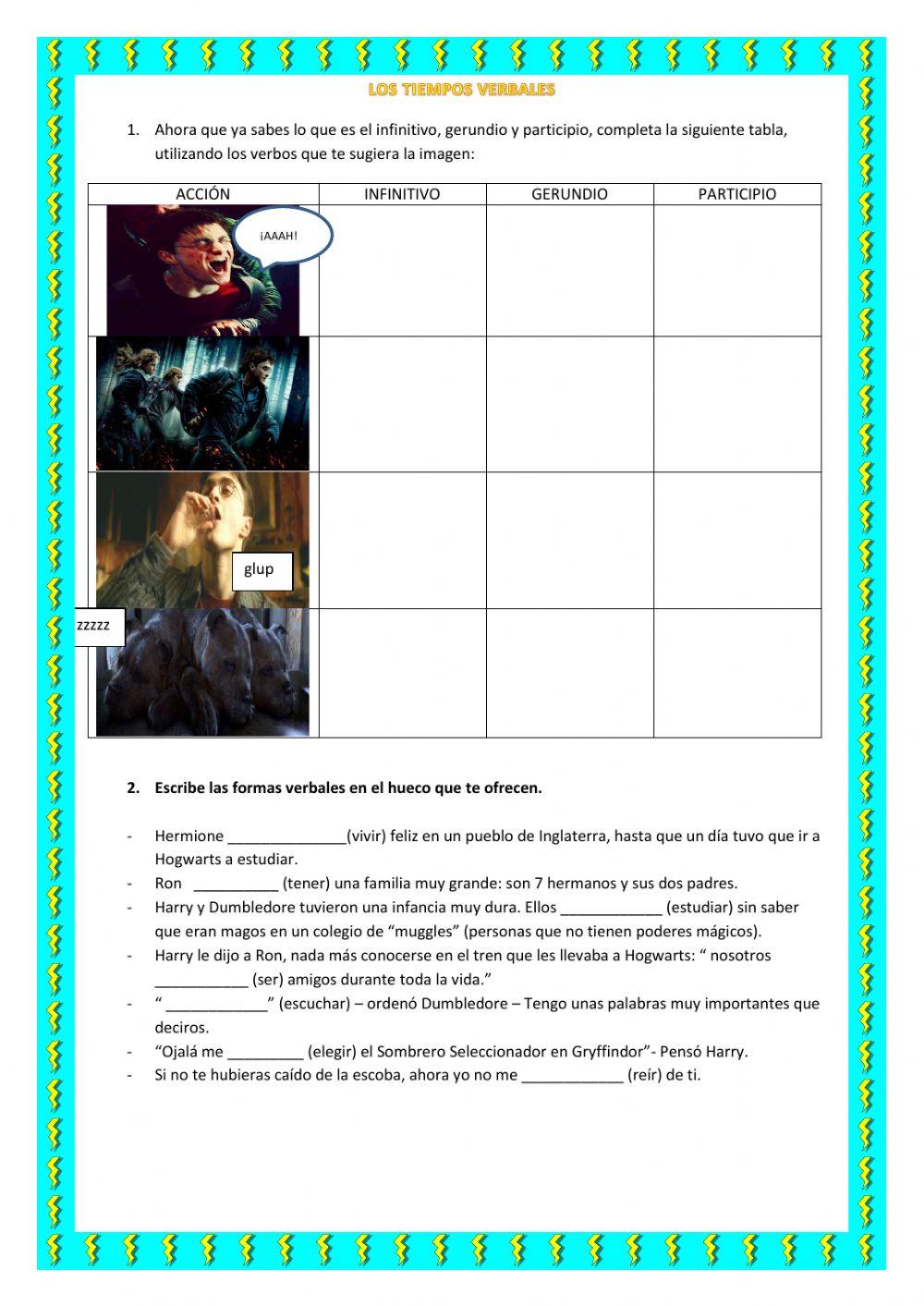 Tiempos verbales simples