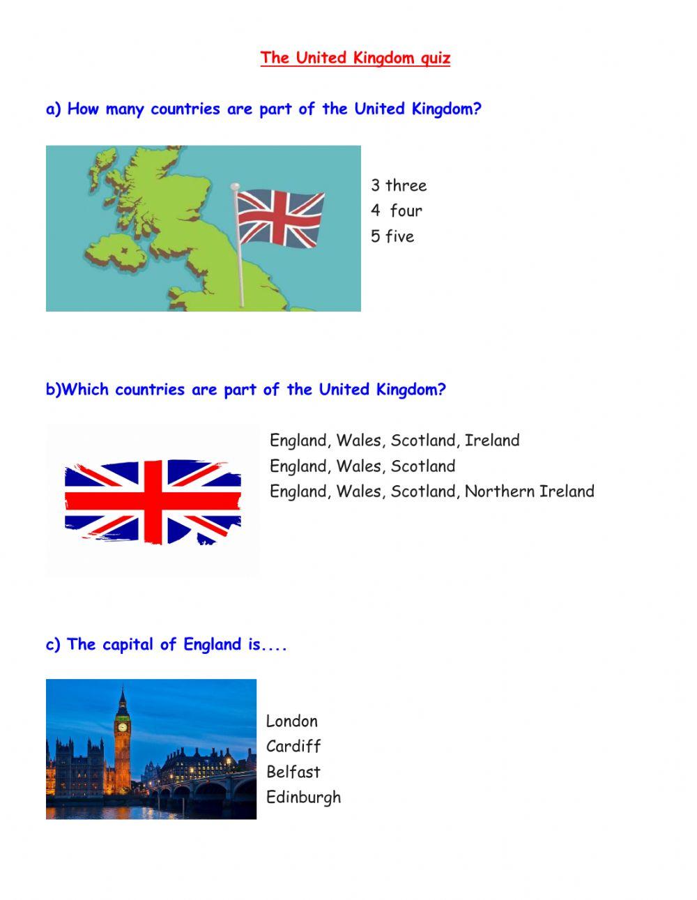 The United Kingdom quiz