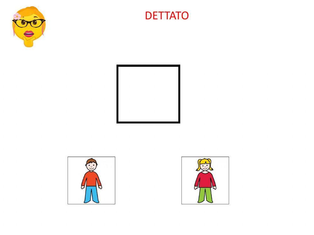 Dettato con pittogrammi