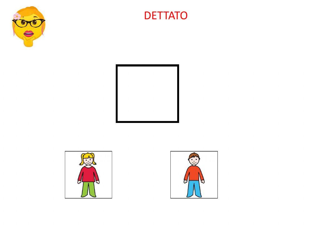 Dettato con pittogrammi 1