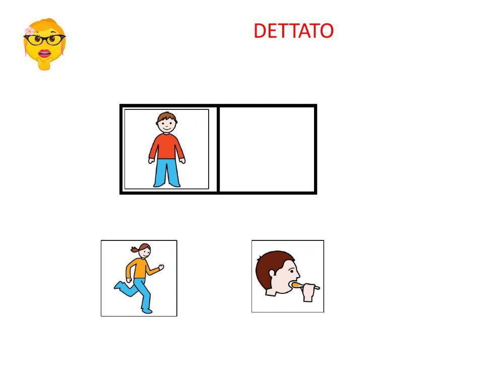 Dettato con pittogrammi 1