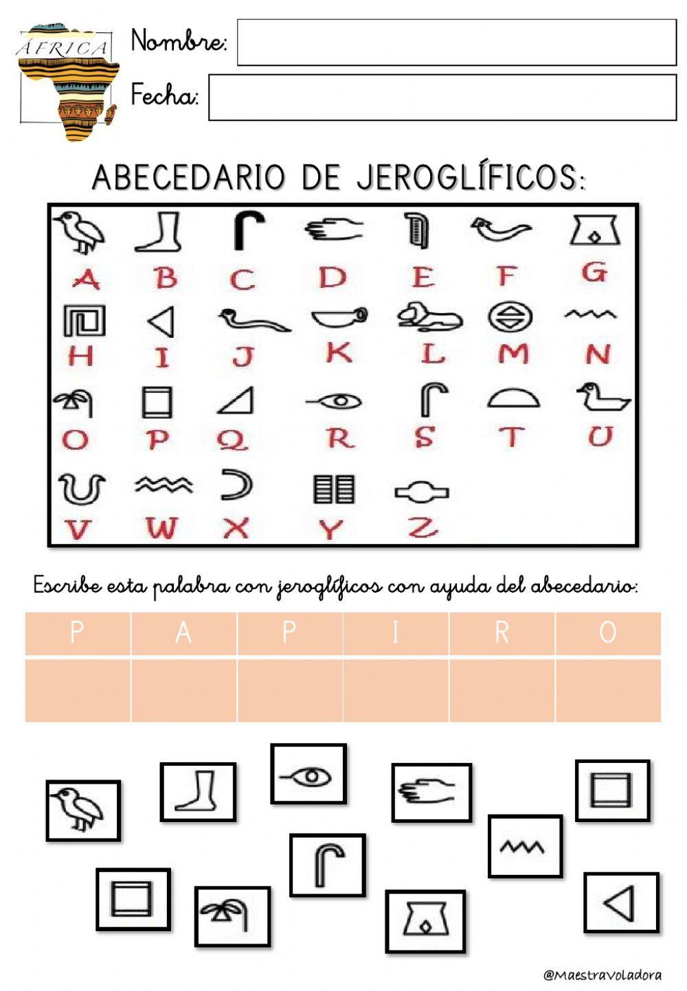 Egipto: escritura Egipto: escritura