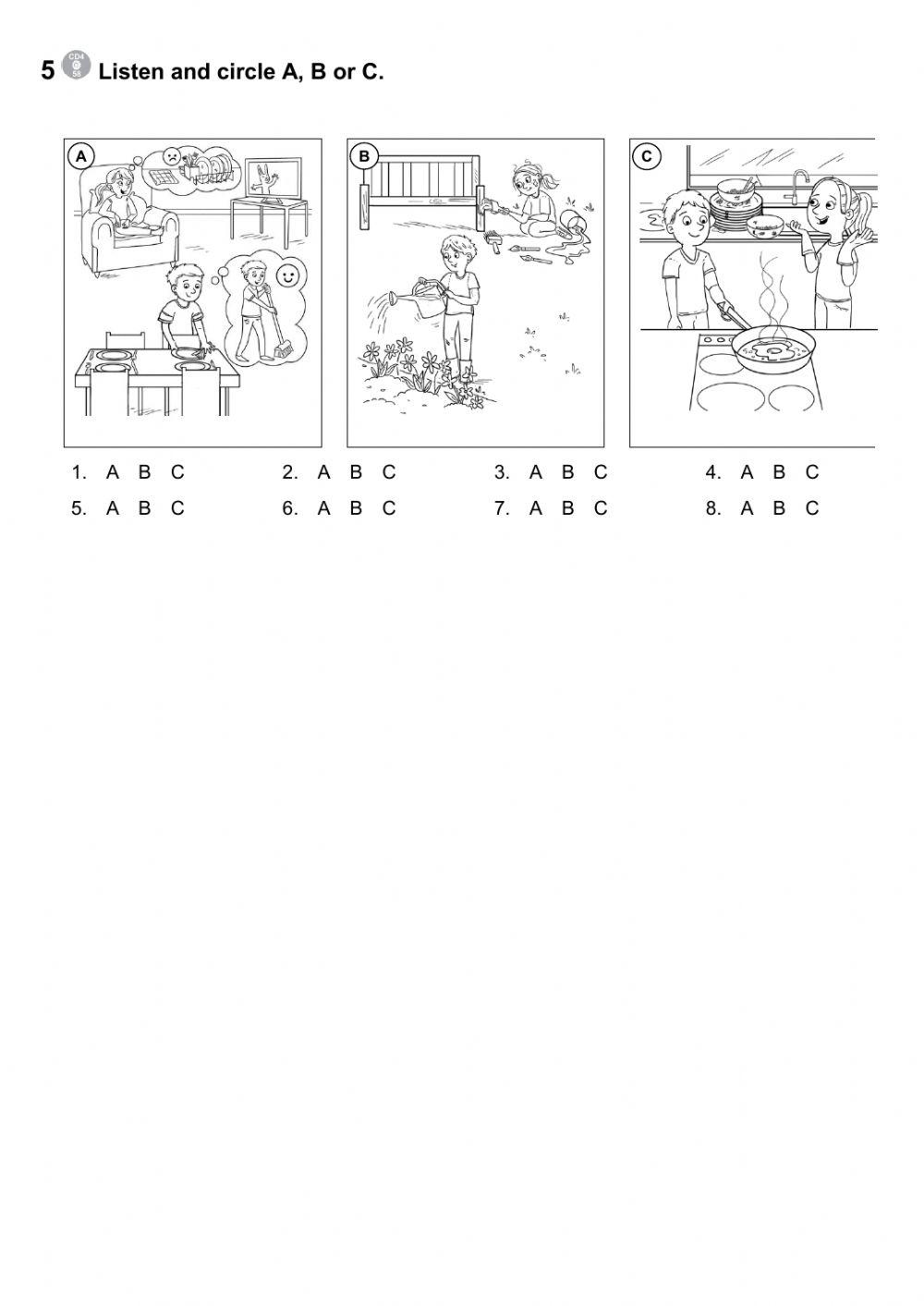 Present continuous and adjectives