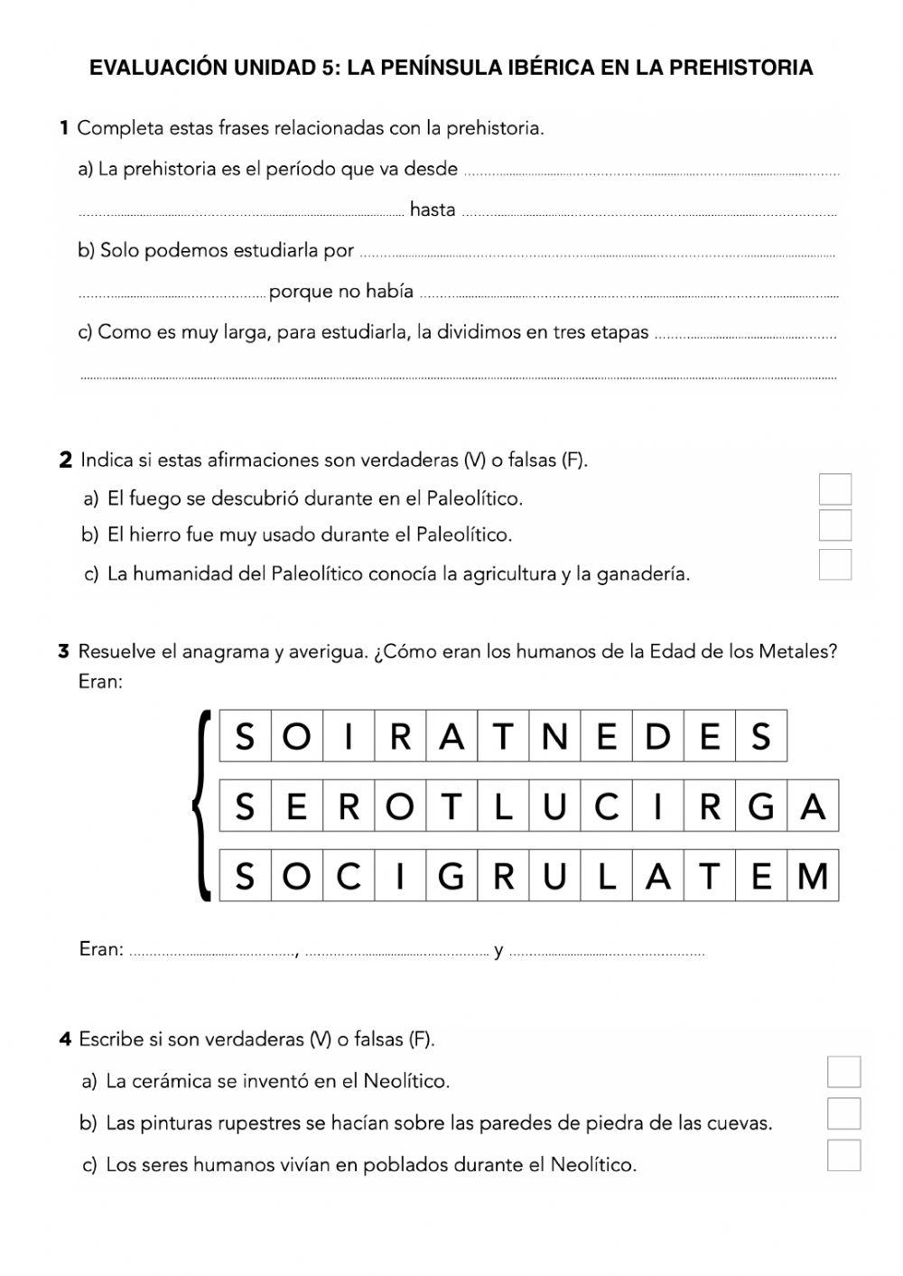La península ibérica en la prehistoria