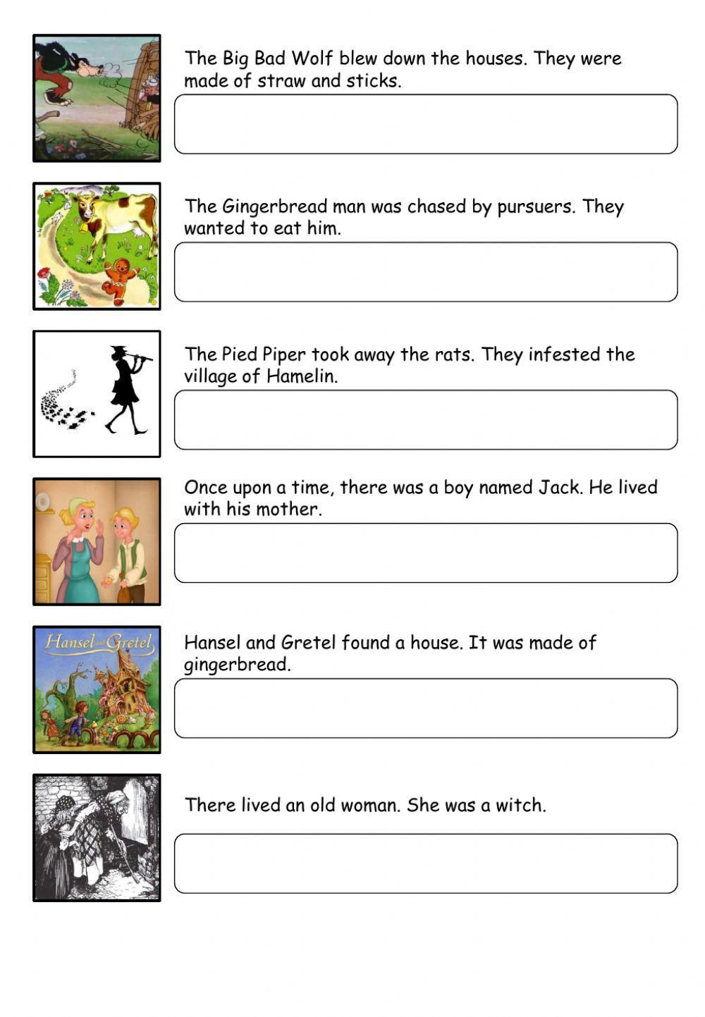 Fairy Tales - relative pronouns Fairy Tales - relative pronouns