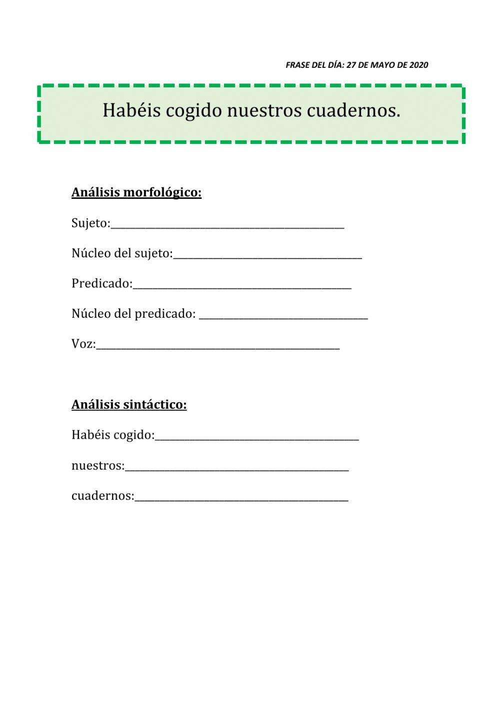 Frase del día 27 de mayo