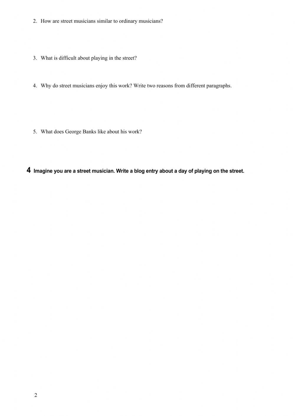 Reading comprehension