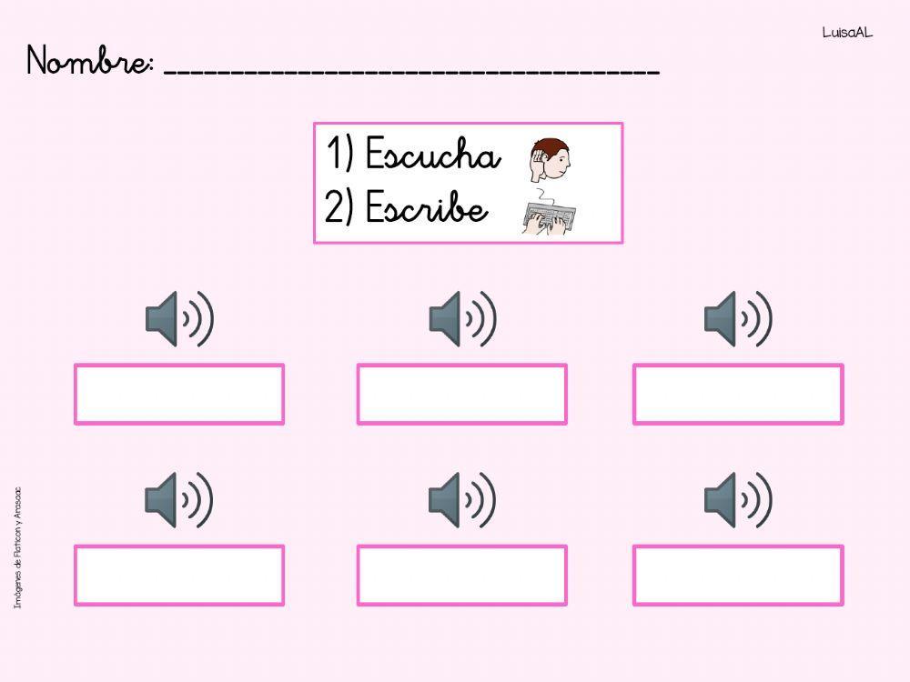 Dictado palabras (sinfones1)