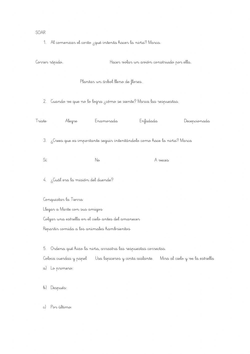 Ficha sobre el corto -SOAR-