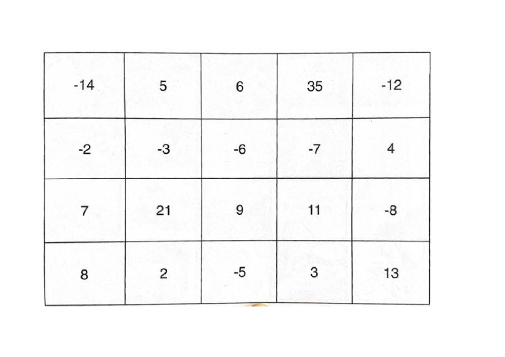 Opera con números enteros