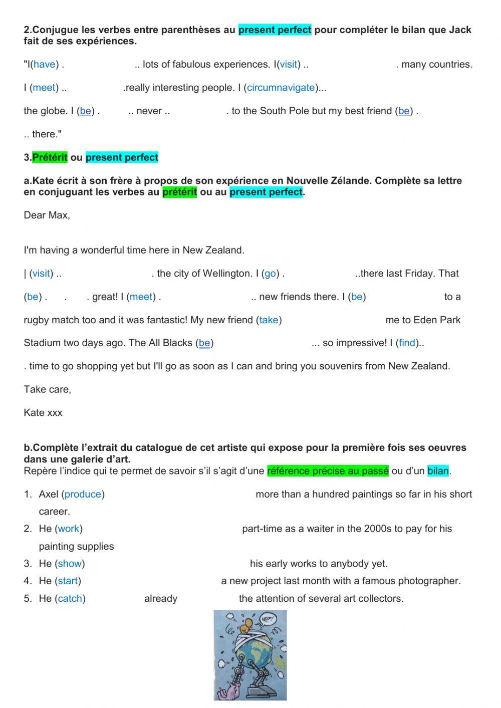Past and present perfect