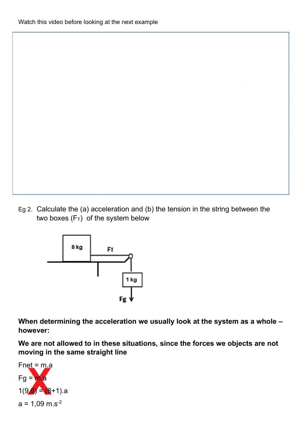 Newton worksheet 11