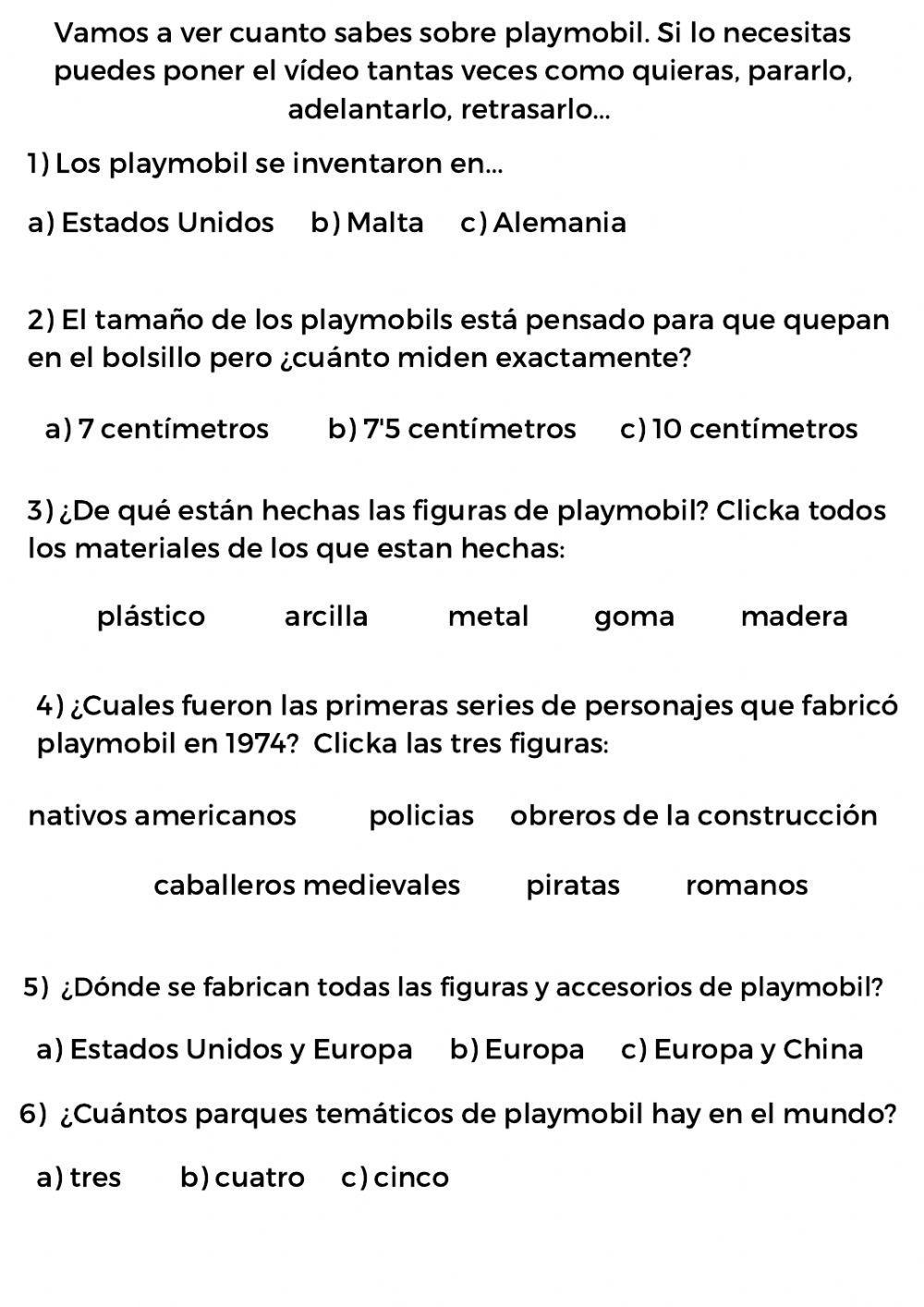 Breve historia de playmobil