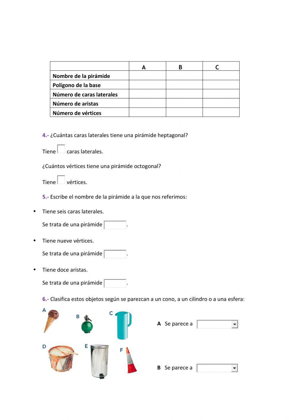 Cuerpos geométricos