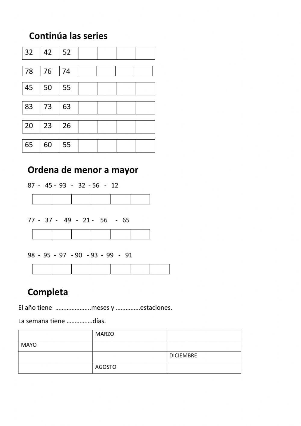 Evaluación 3º TRIMESTRE