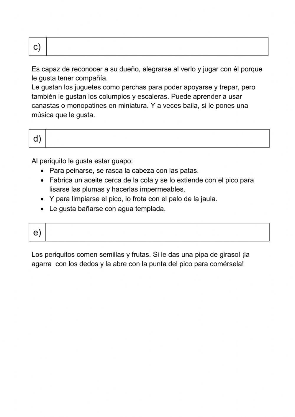 ¿Como son los periquitos? ¿Como son los periquitos?