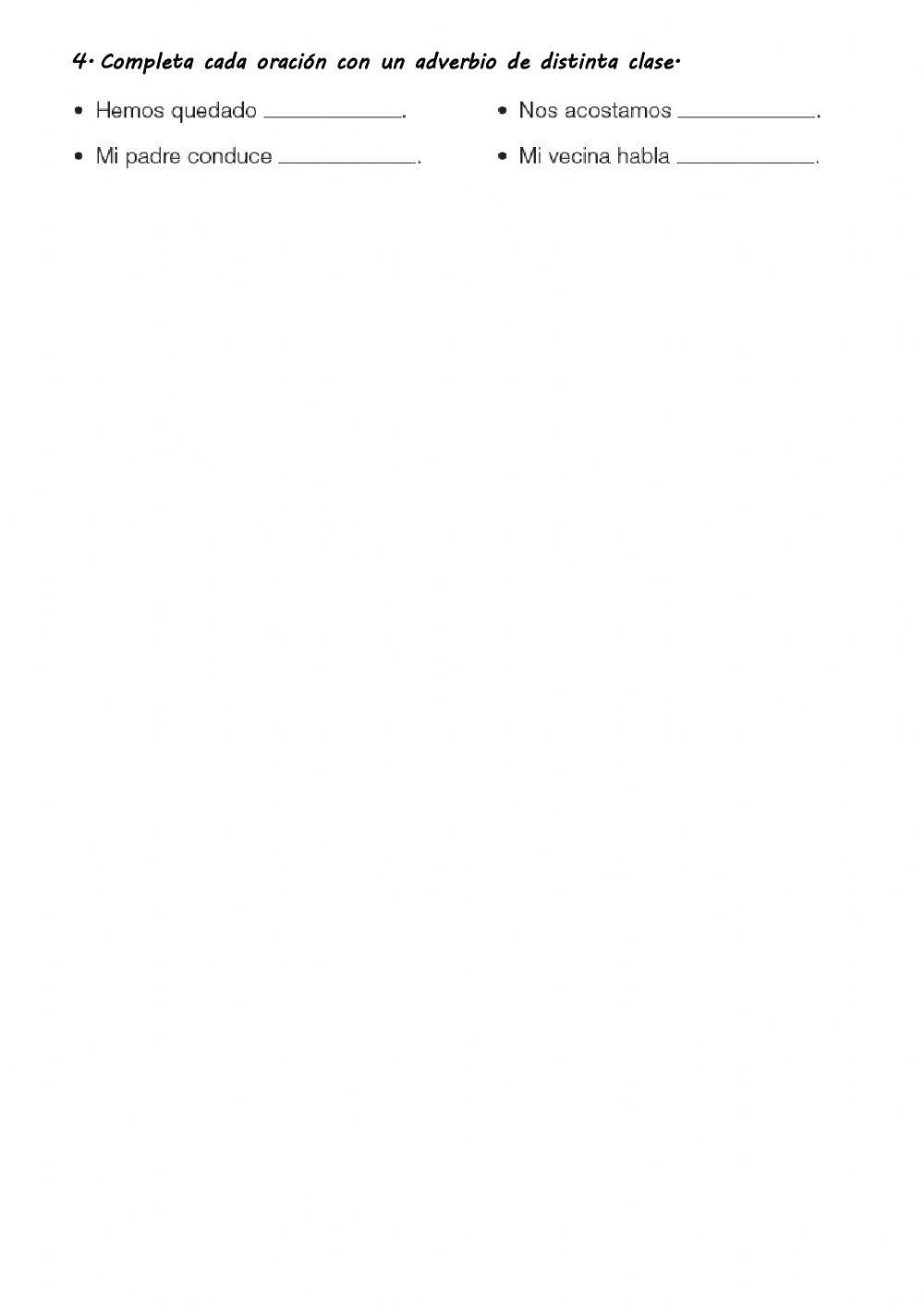 Repaso de los adverbios