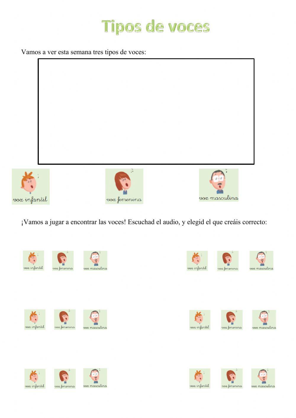 Tipos de voces