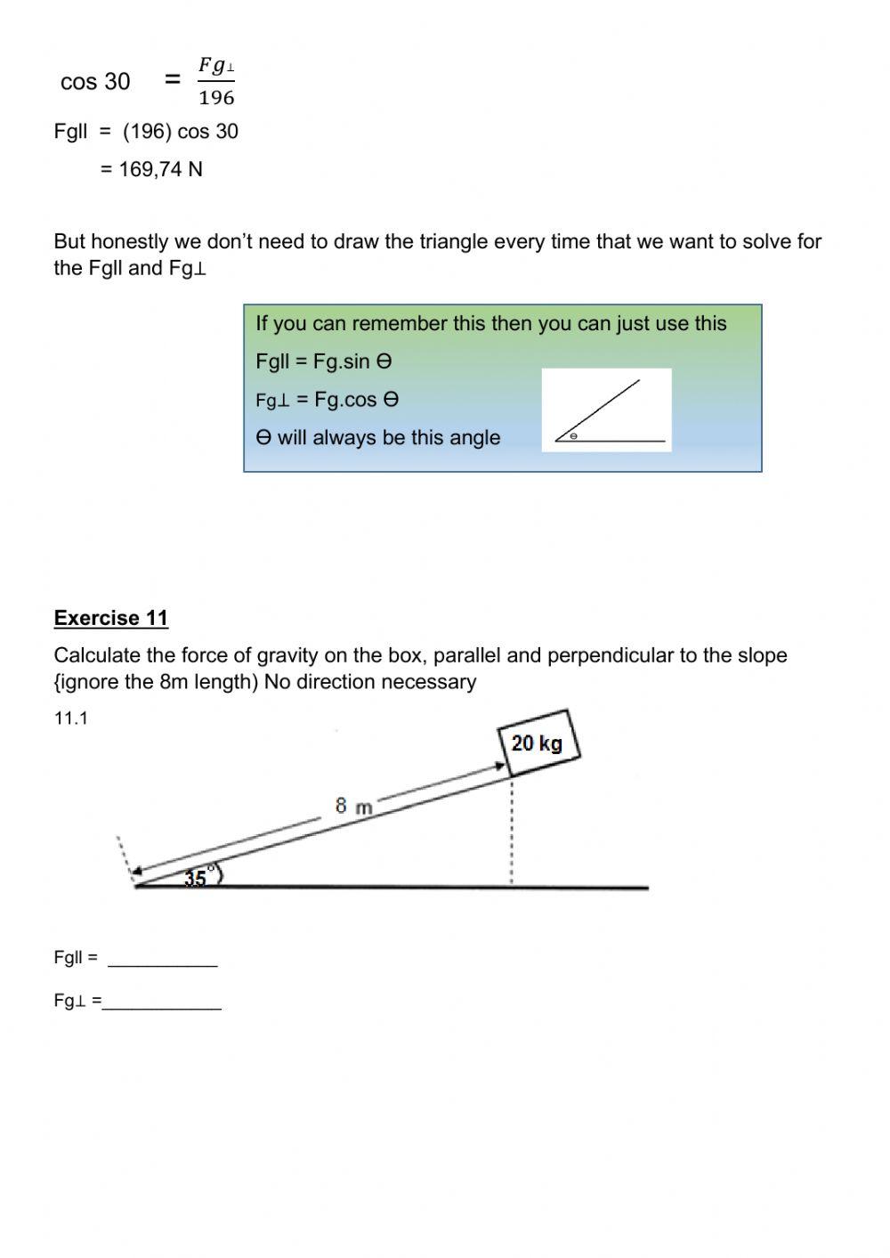 Newton worksheet 13
