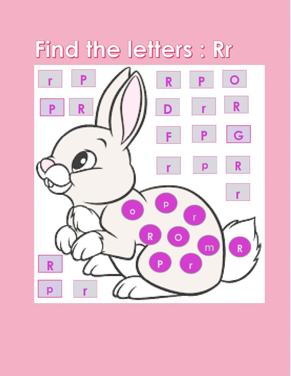 Alphabet letter Rr
