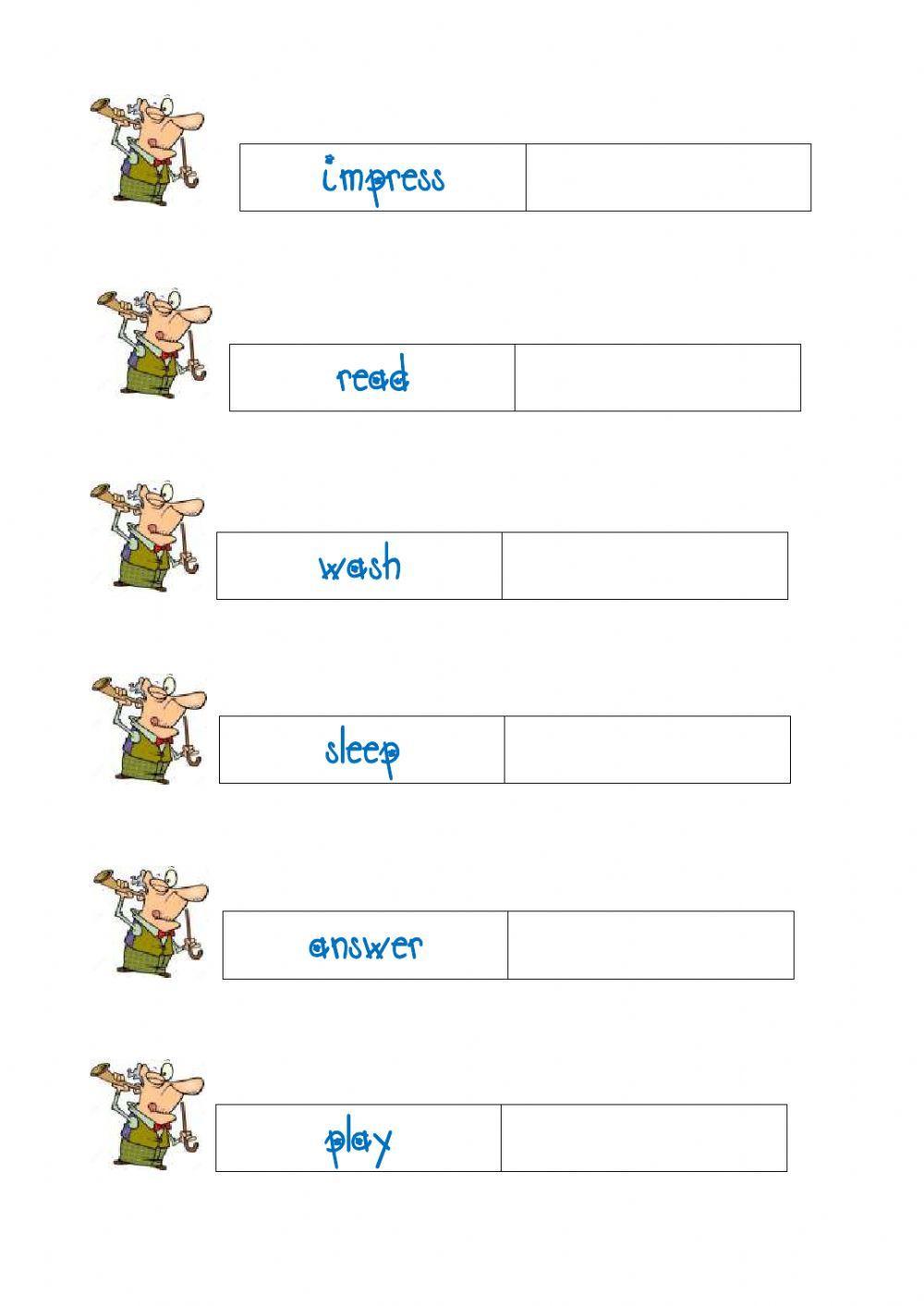 Third Person Singular Present Tense Rules 2
