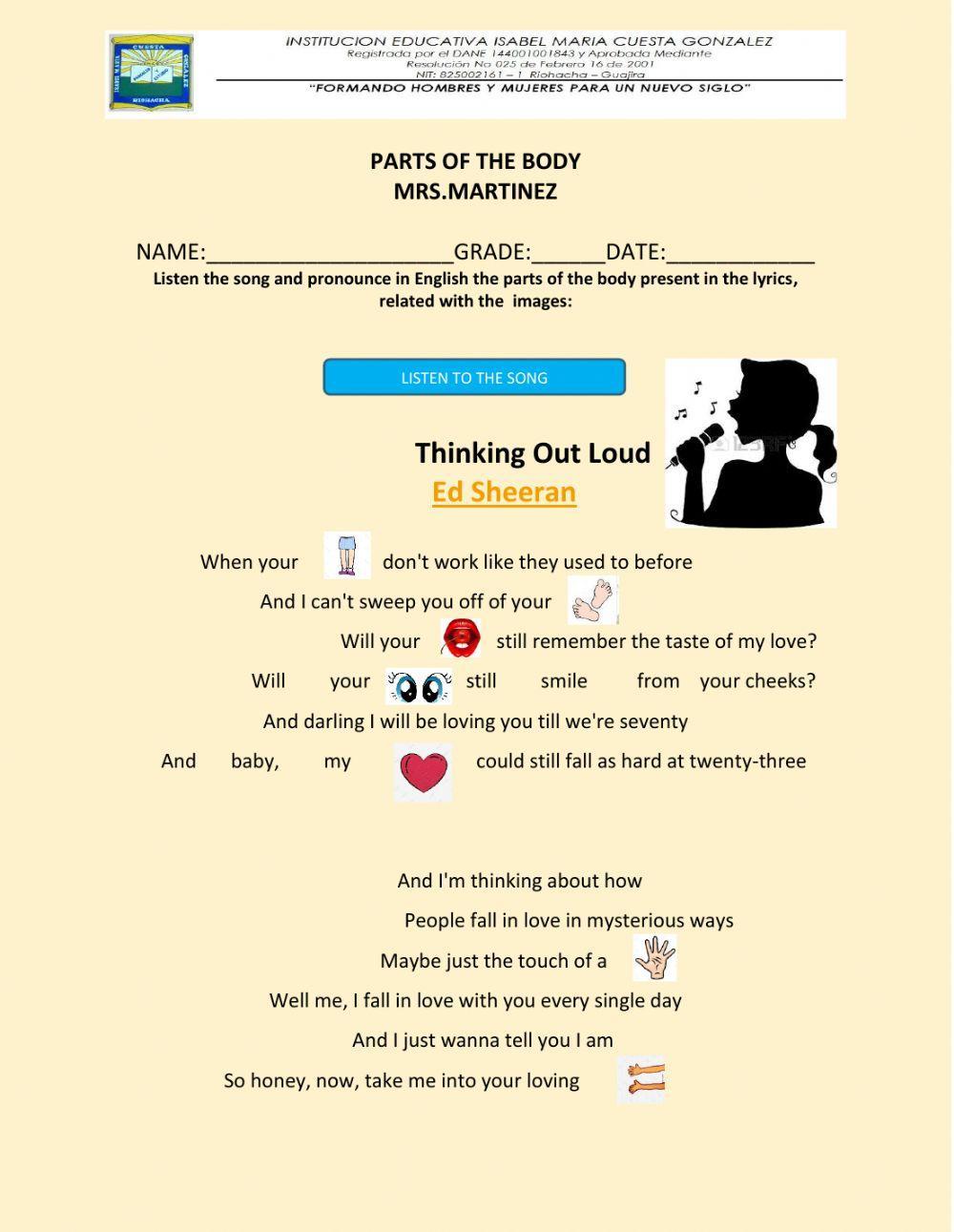 Singing with ed sheeran