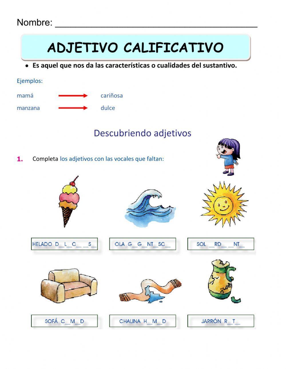 Adjetivos calificativos