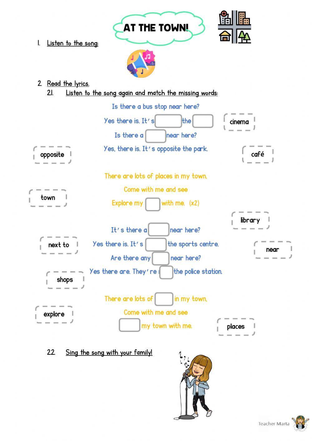 Song: Places in my town