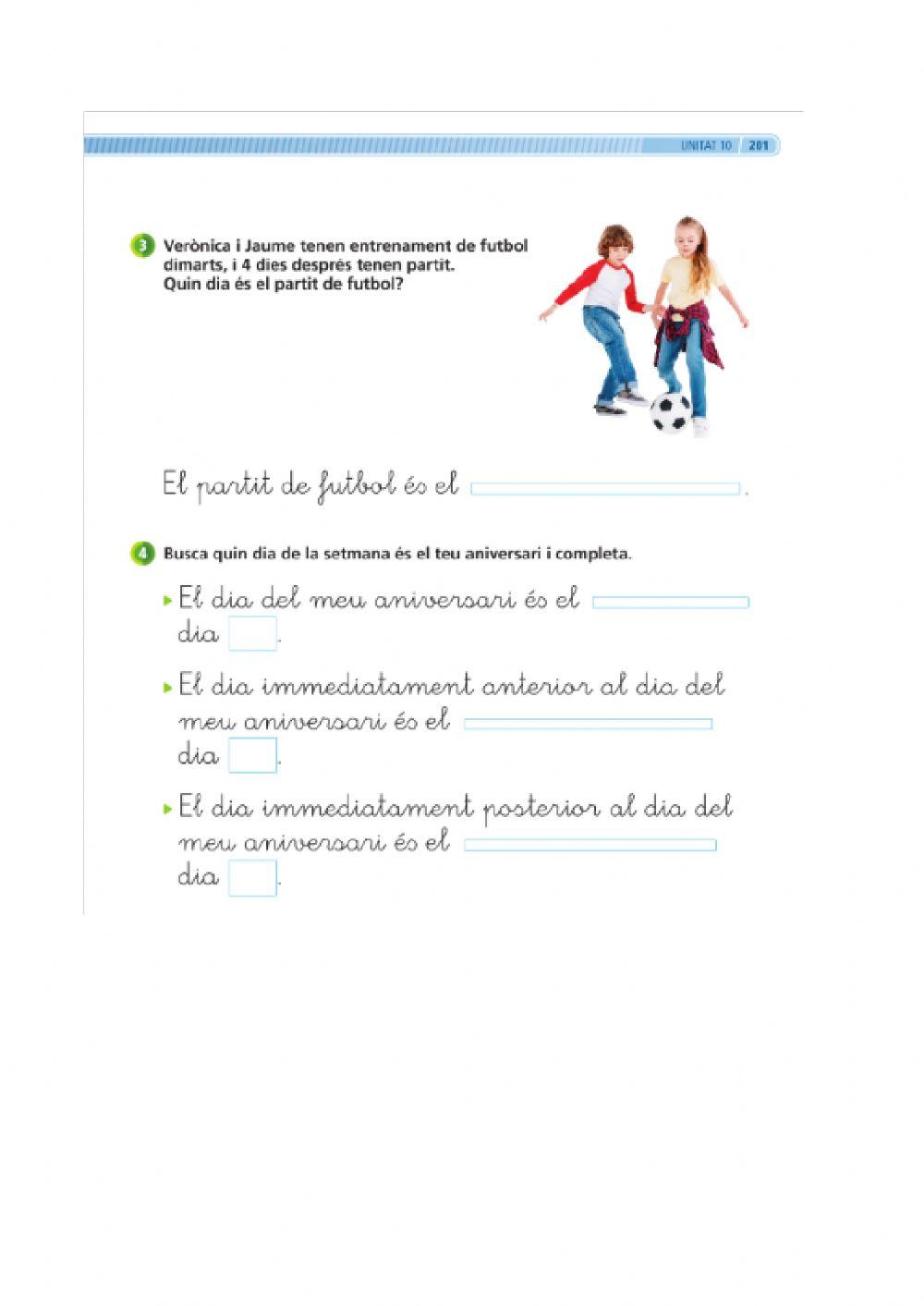 Els dies de la setmana