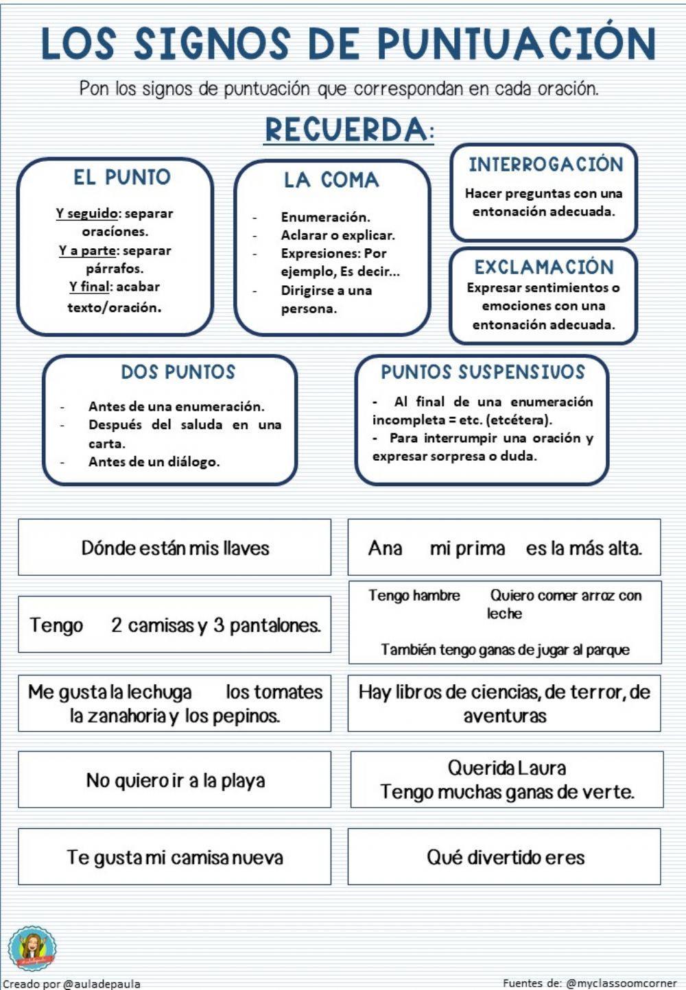Signos de puntuación 2 Signos de puntuación 2