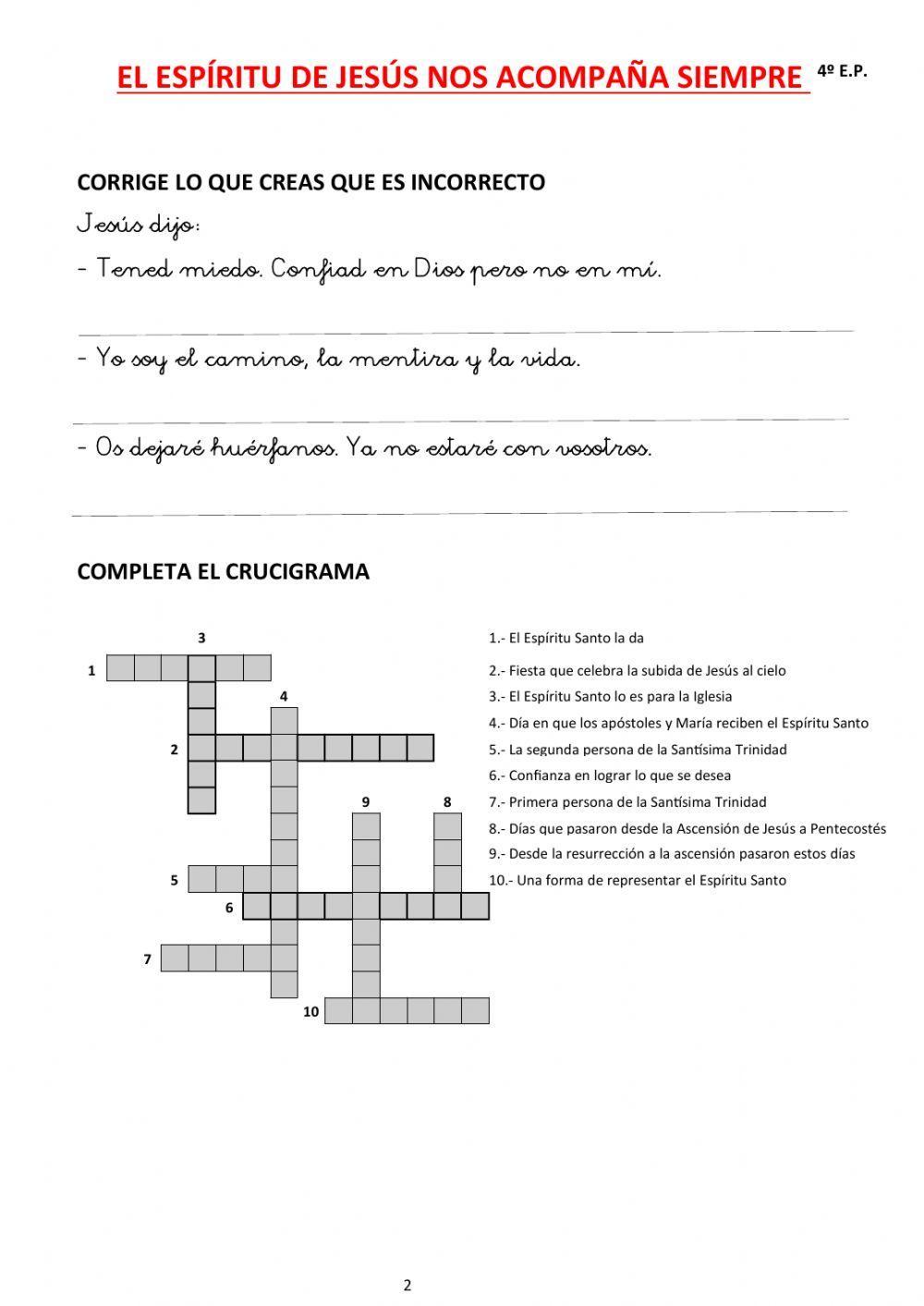 El Espíritu de Jesús nos acompaña siempre