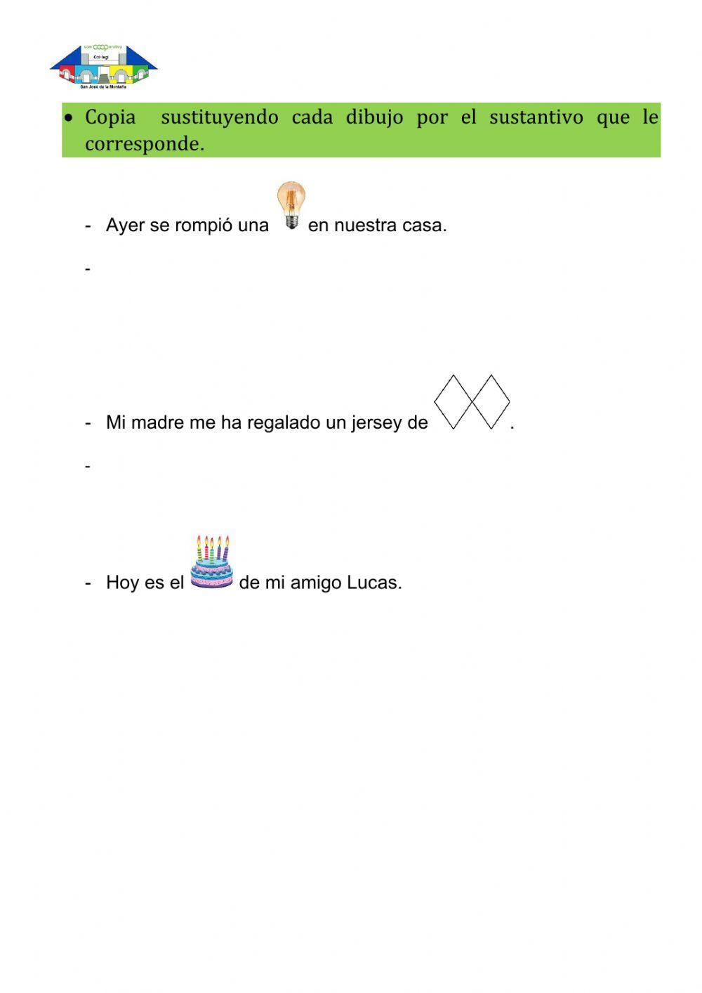 Pronombres personales y palabras mp-mb