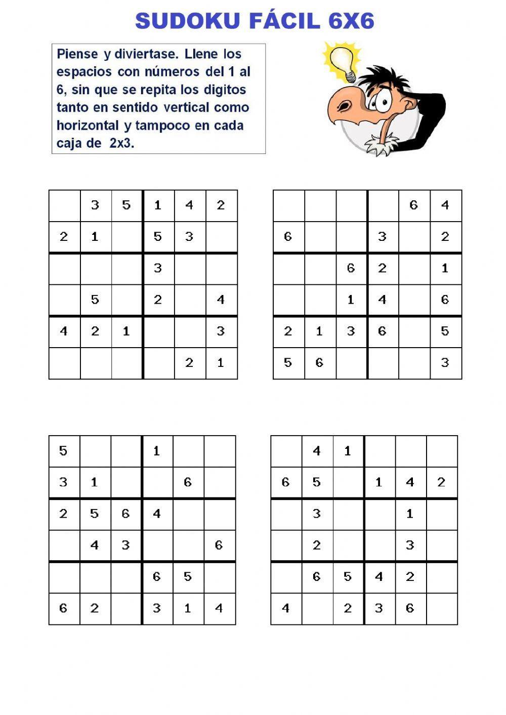 Sudoku 6x6 - Médio 