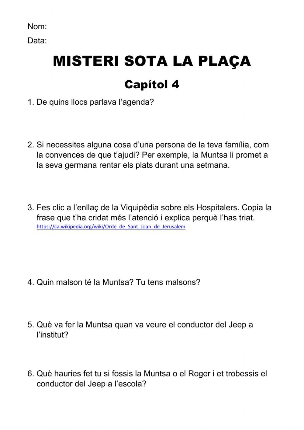 Misteri sota la plaça Capítol 4