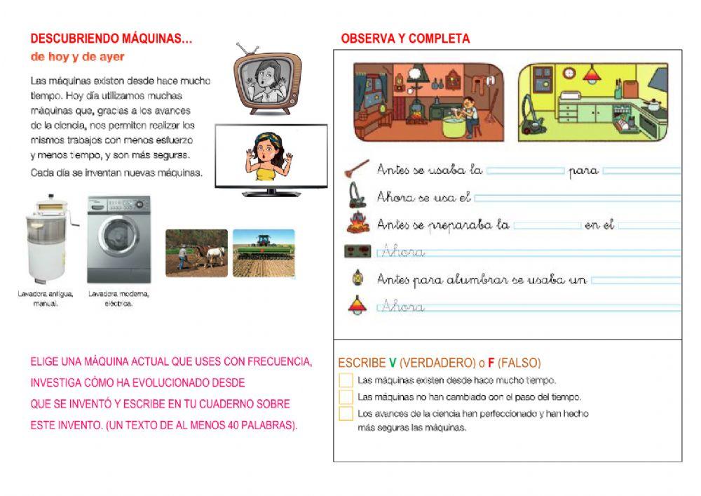 Máquinas de ayer y de hoy