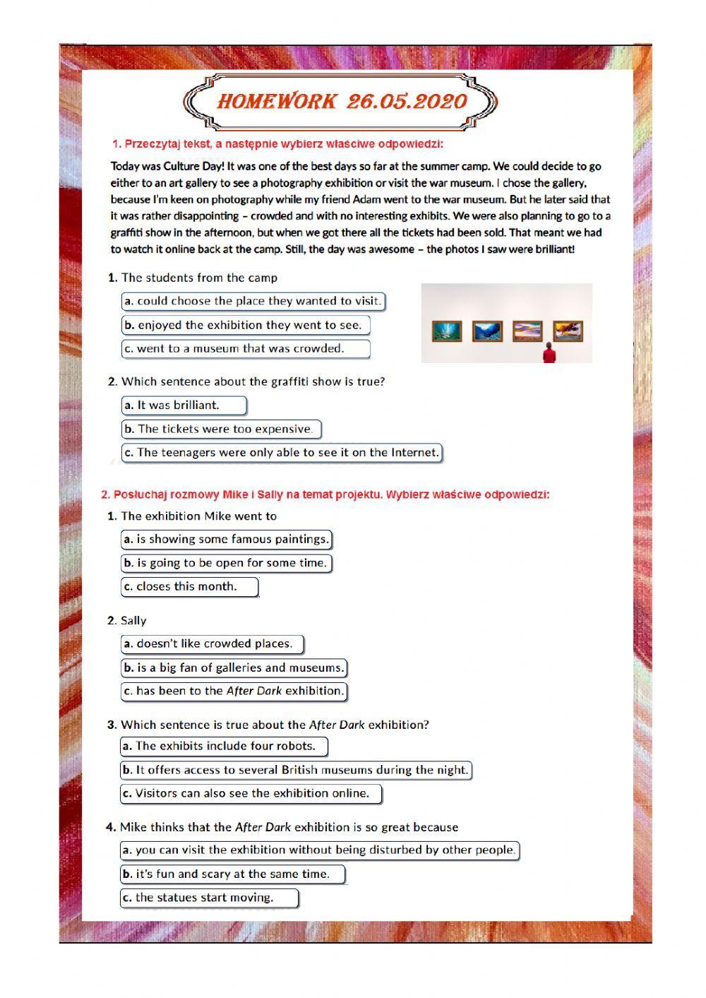 Visiting galleries and museums