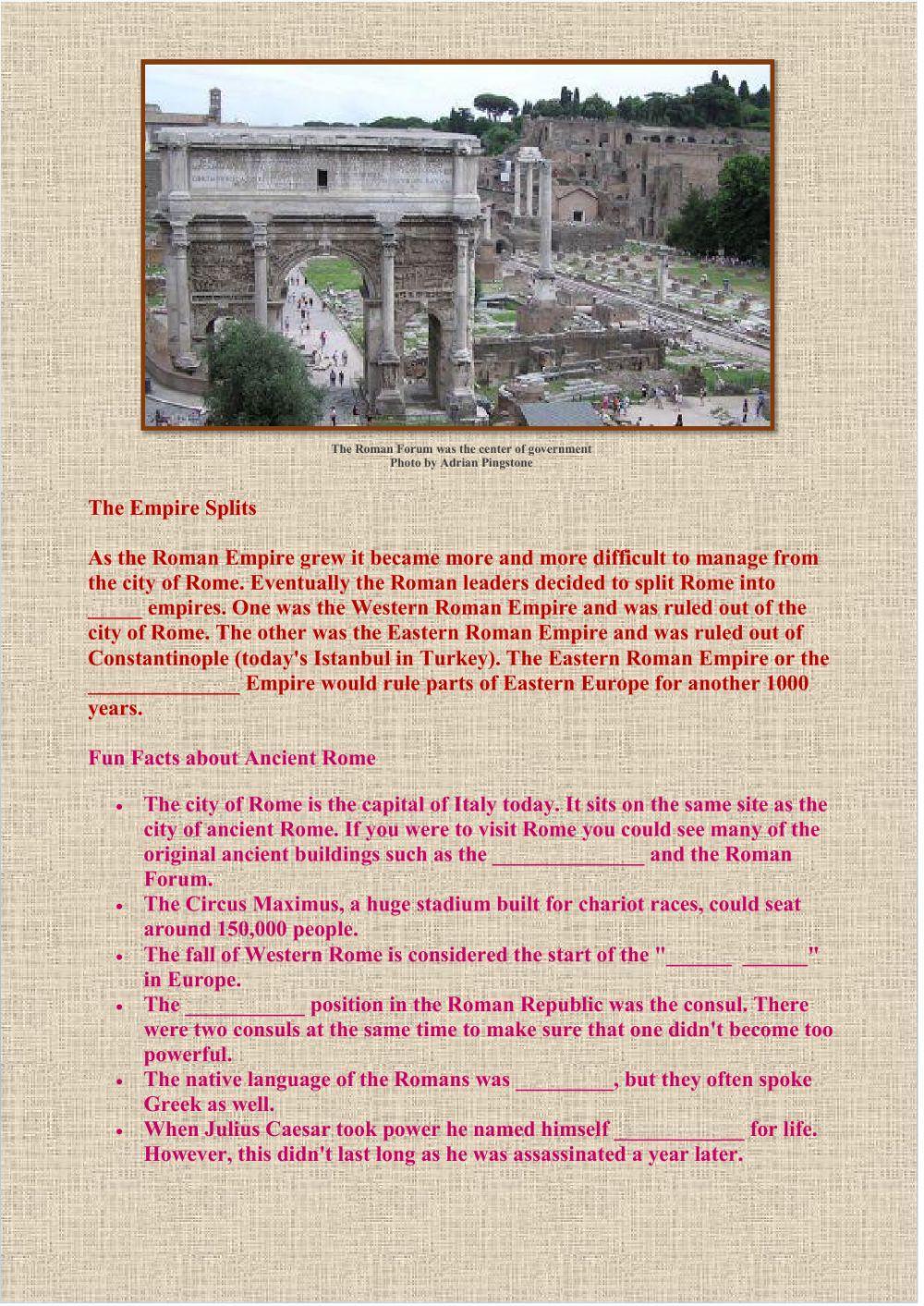Ancient Rome Reading