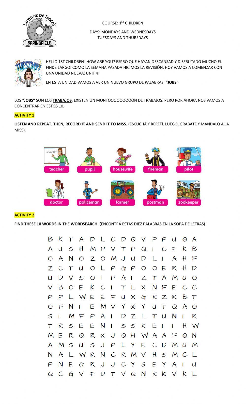 1ST CHILDREN - Martes 26-5