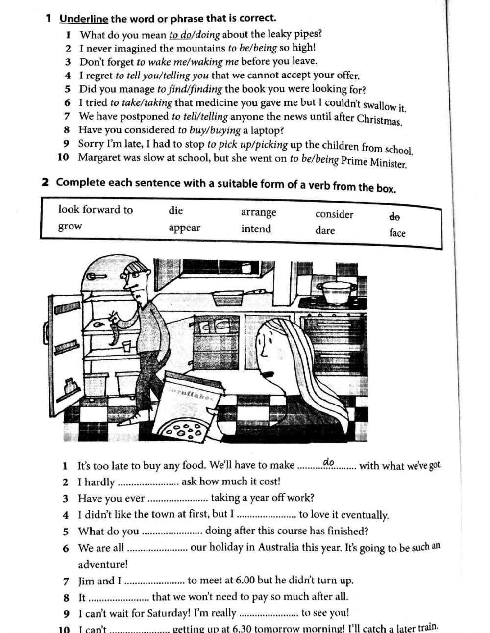 Gerunds and Infinitives 2