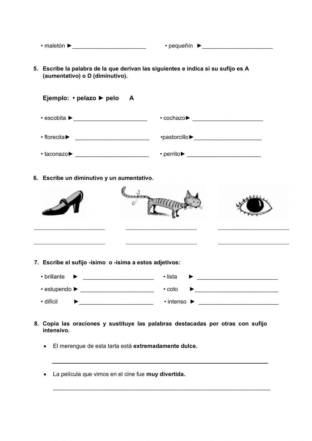 Evaluación vocabulario