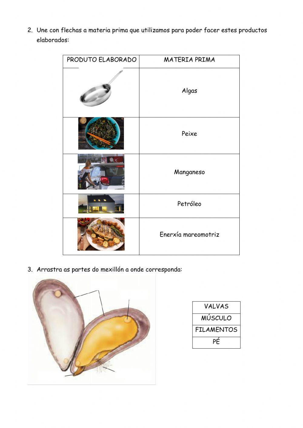 Bateas, sector primario