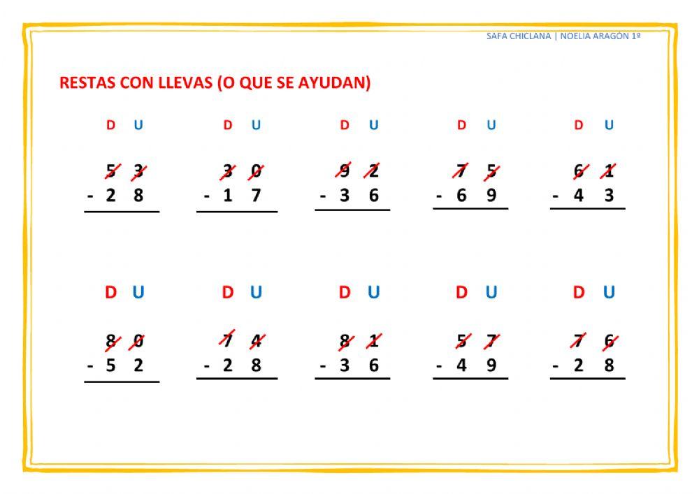 4.Restas con llevadas