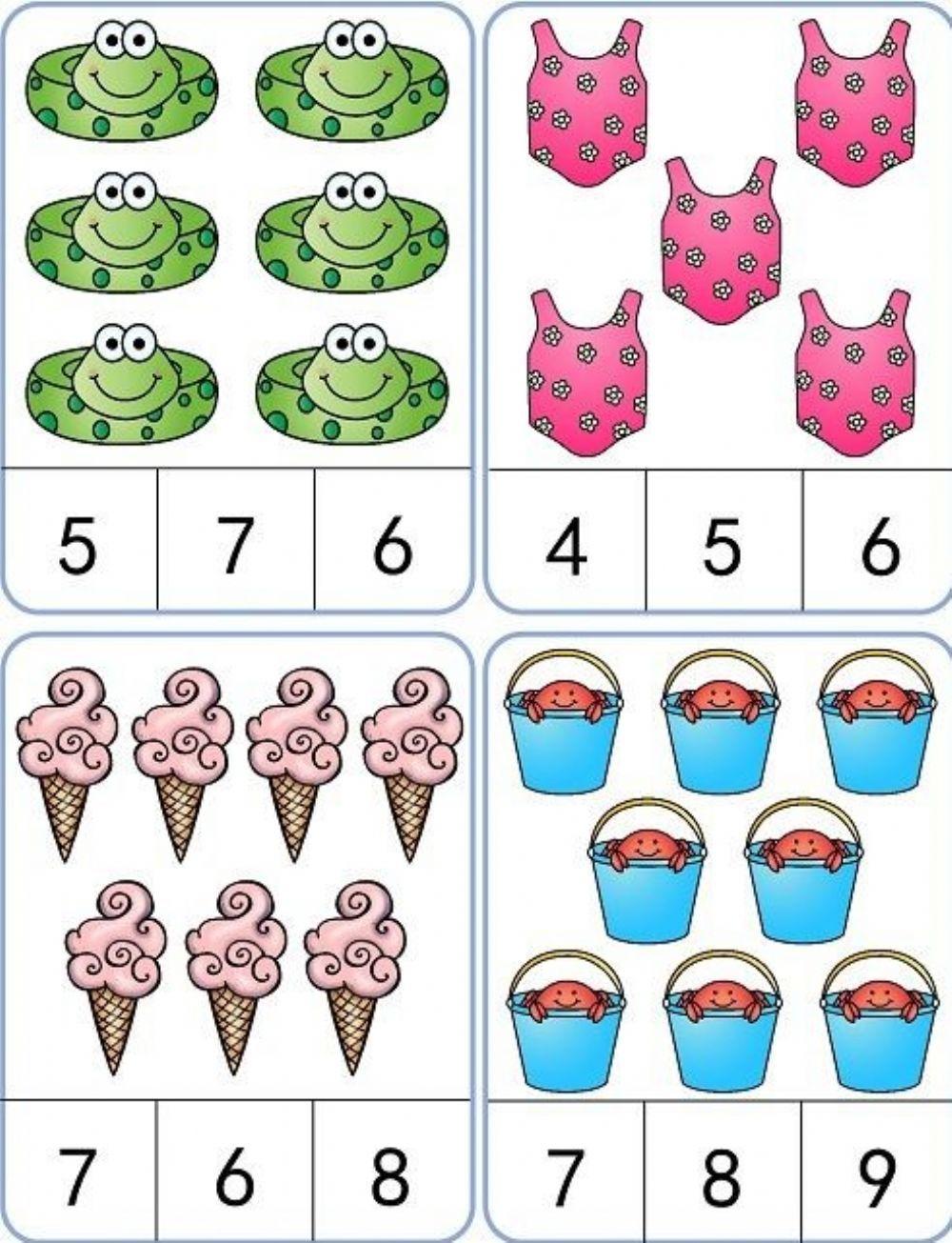 Contar los objetos y poner correctamente el número