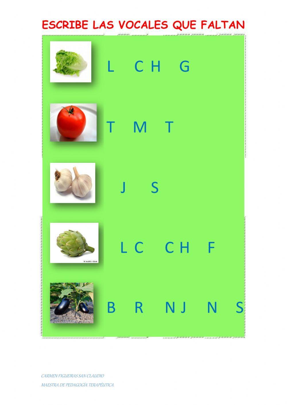 ESCUCHA Y ESCRIBE LAS VOCALES QUE FALTAN