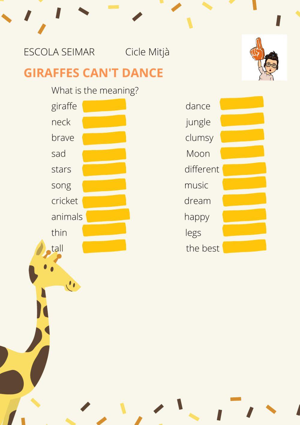 Giraffes can't dance 4