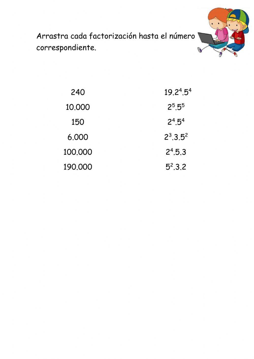 Factorización de números terminados en ceros
