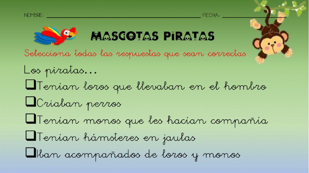 Mascotas piratas
