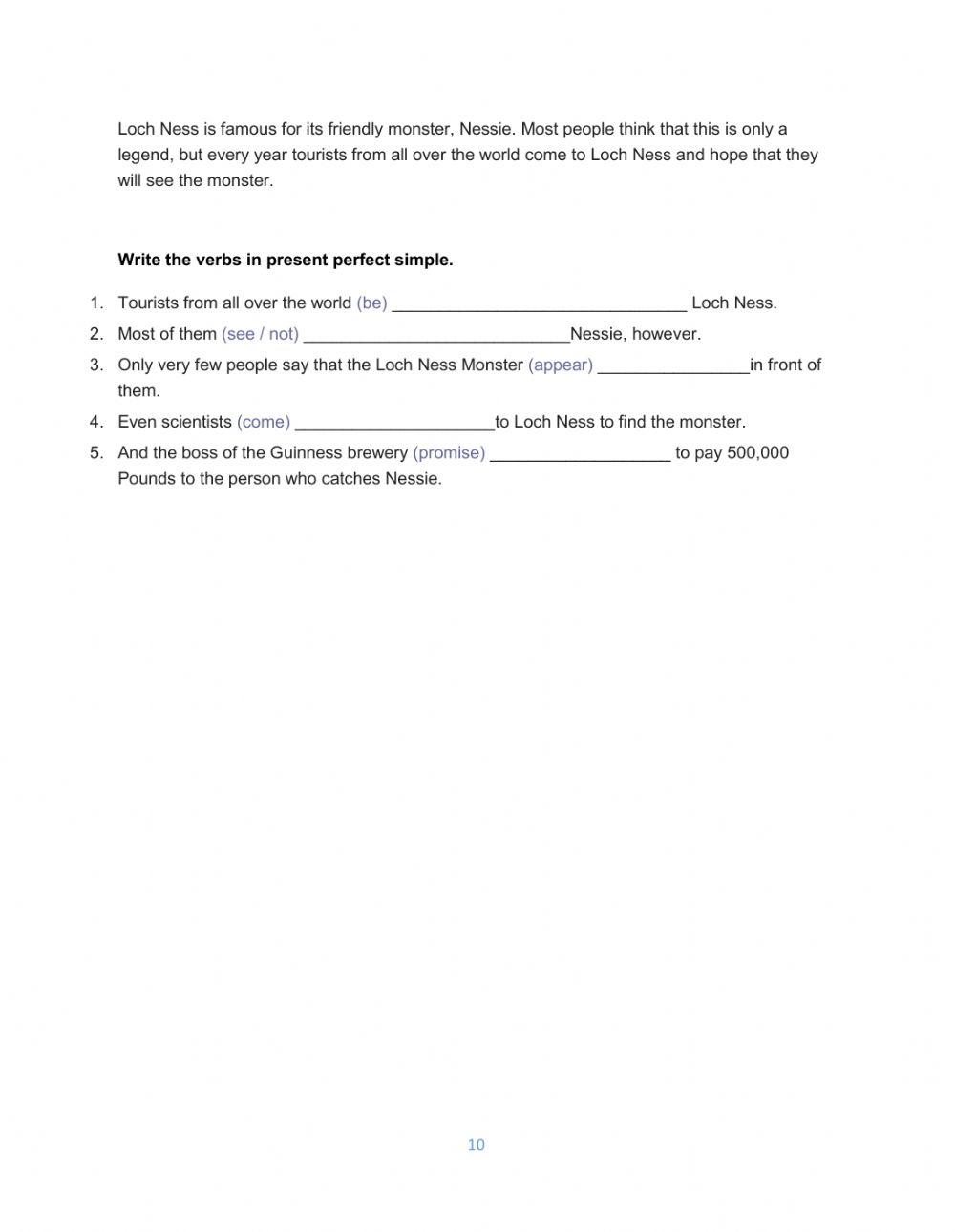 Unit 1 - Review of Verb Tenses