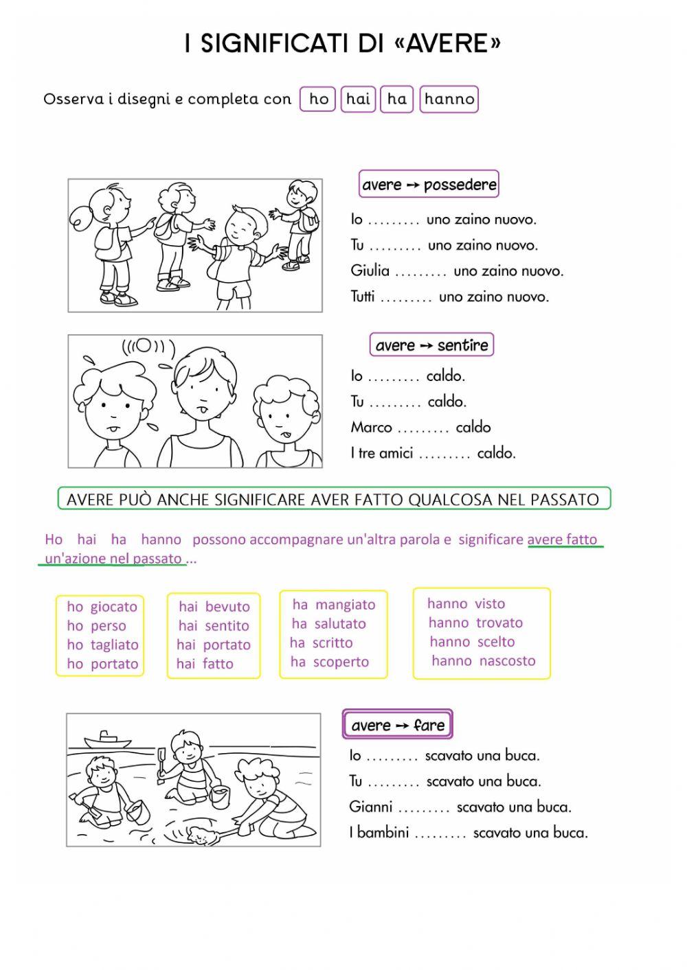 27 - Avere i tre significati