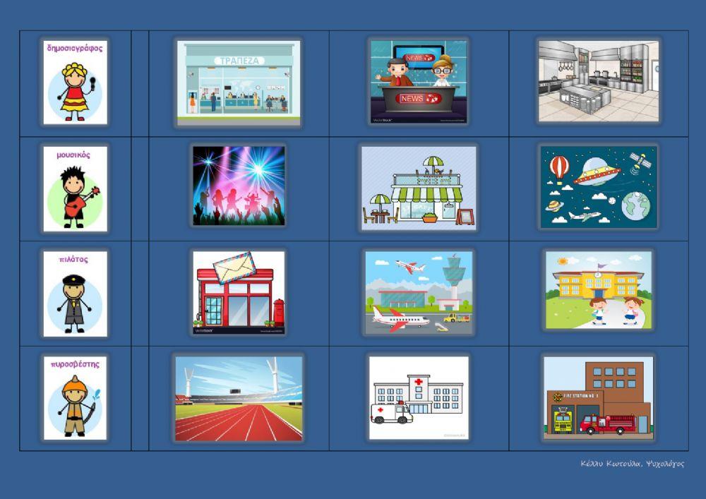 Επαγγέλματα και τόπος εργασίας